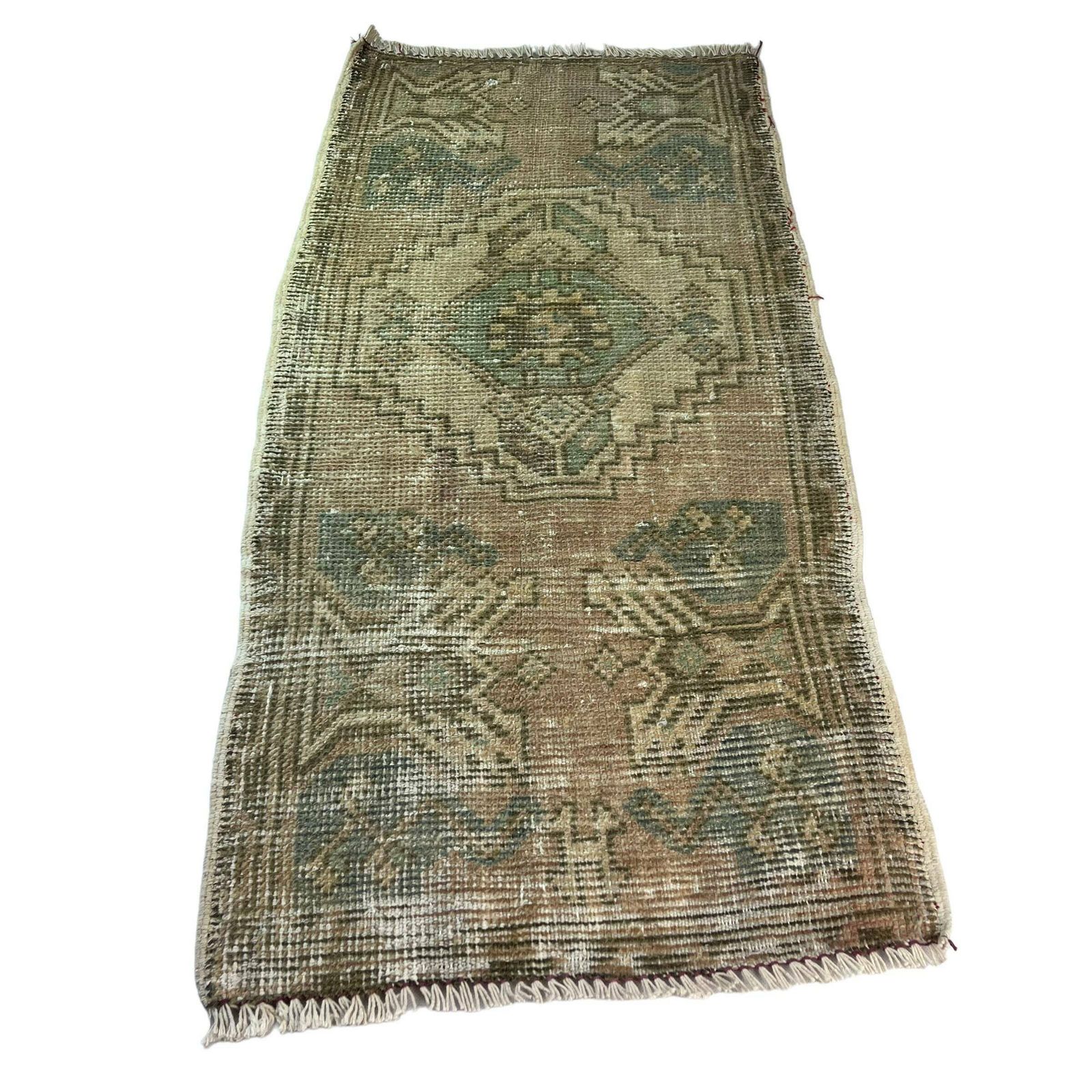 Traditional Turkish Anatolian Rug , Vintage Anatolian Turkish Rug 97 X 50 Cm