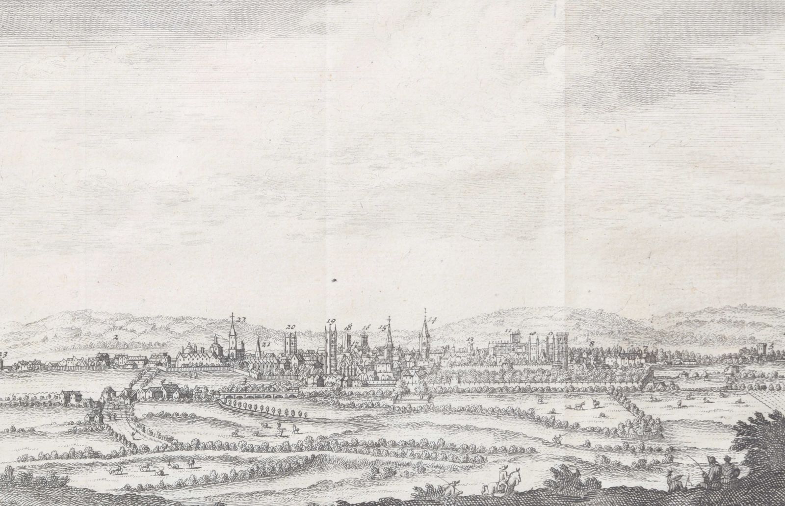 Pieter Van Der Aa (1659 1733), After David Loggan (1634–1692) Oxford From The East (1727) photo for sale