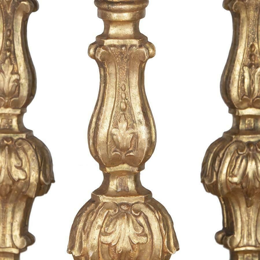 Collection Of Six 19th Century Italian Candlesticks photo Home Decor