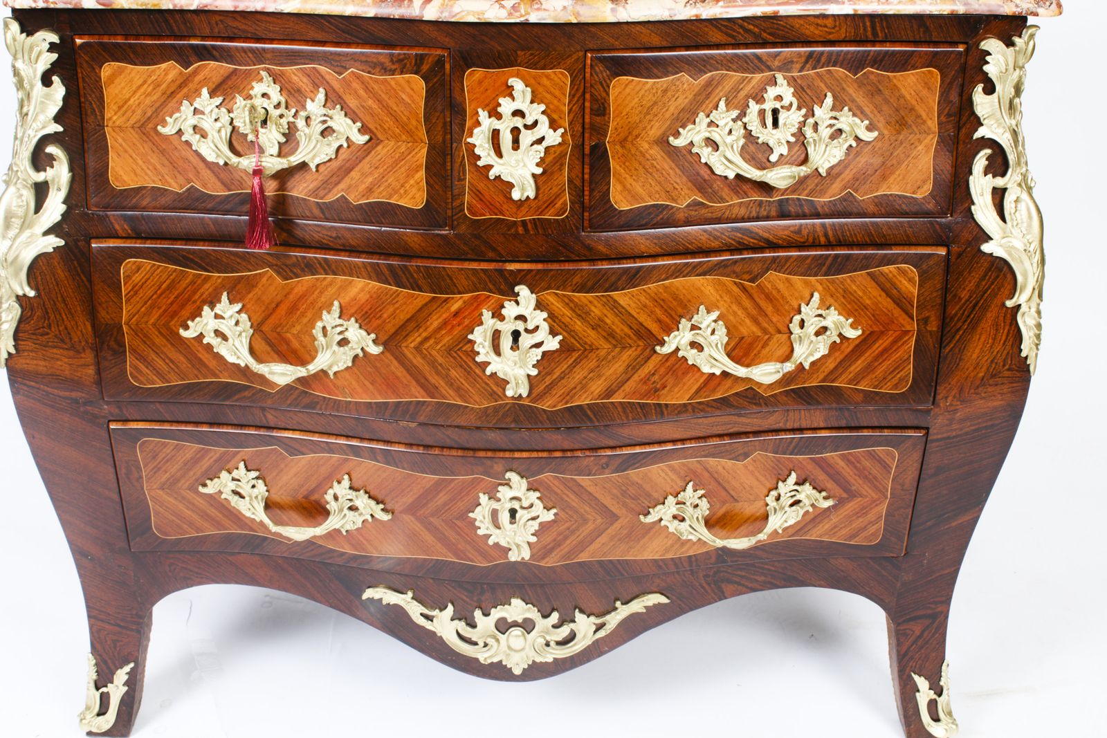 Antique French Louis XVI Marquetry Commode Chest Circa 1790 18th C photo Furniture