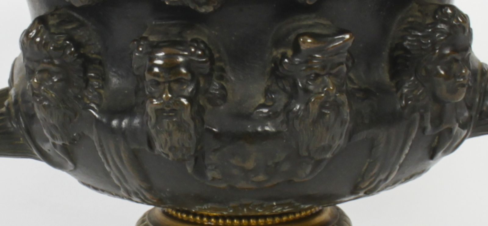 Antique French Grand Tour Bronze & Ormolu Urn 19th Century photo for sale