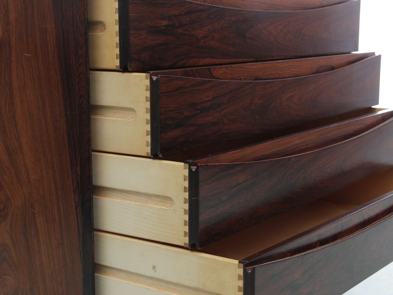 Mid Century Modern Scandinavian Chest Of Drawers In Rosewood By Arne Vodder photo vintage
