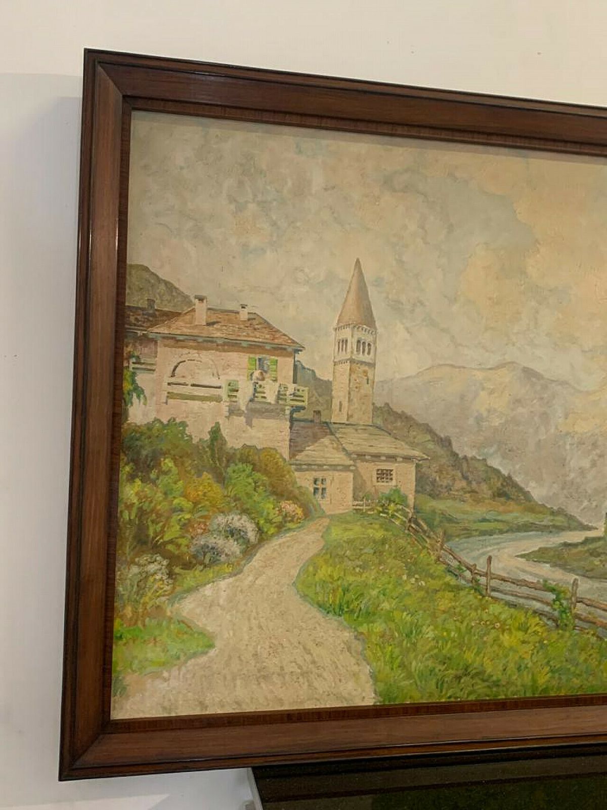 Mountain Landscape, Oil Painting On Canvas, 1920s photo 3810.56