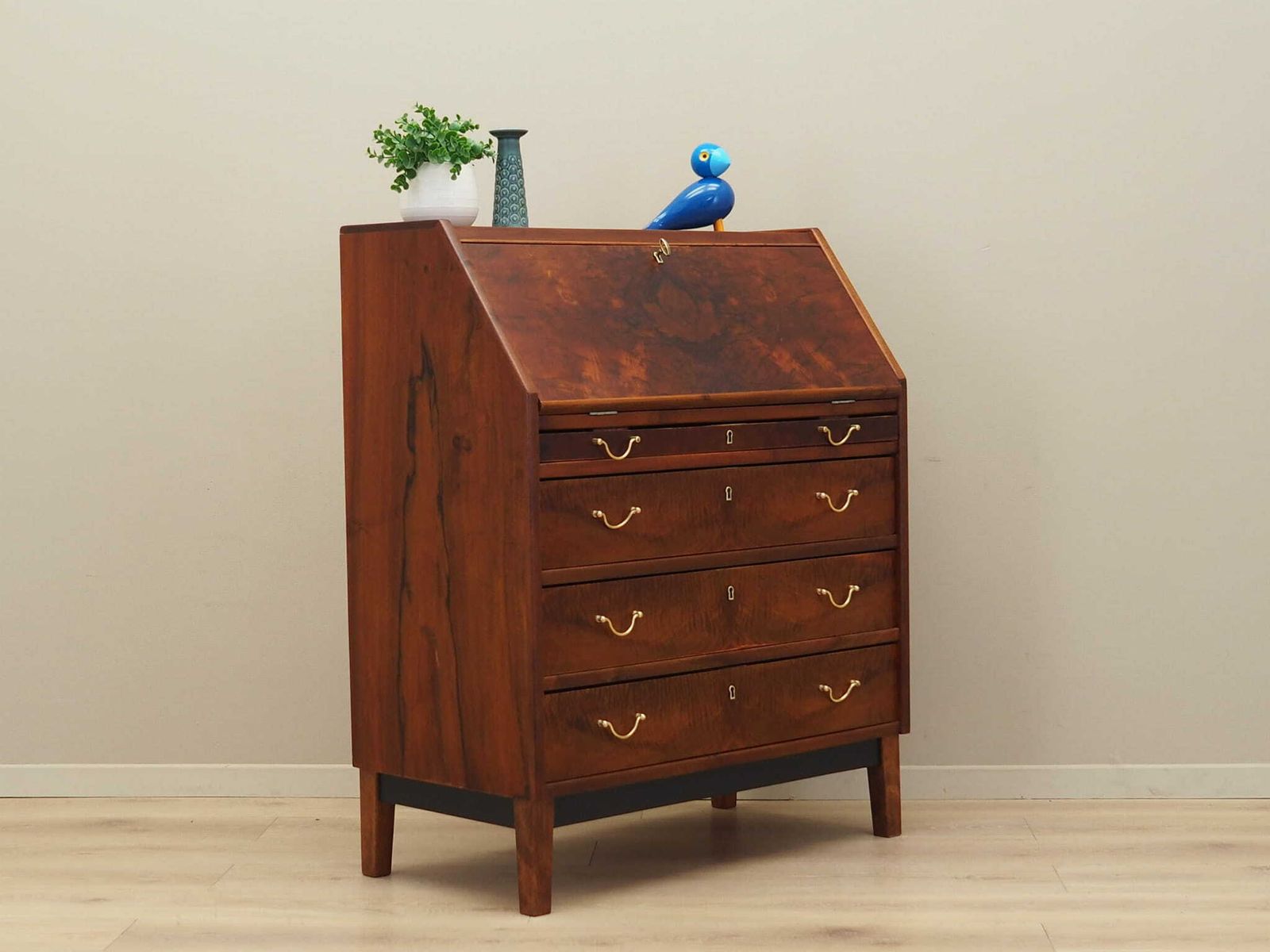 Walnut Secretary, Danish Design, 1960s, Production: Denmark photo 1329.0