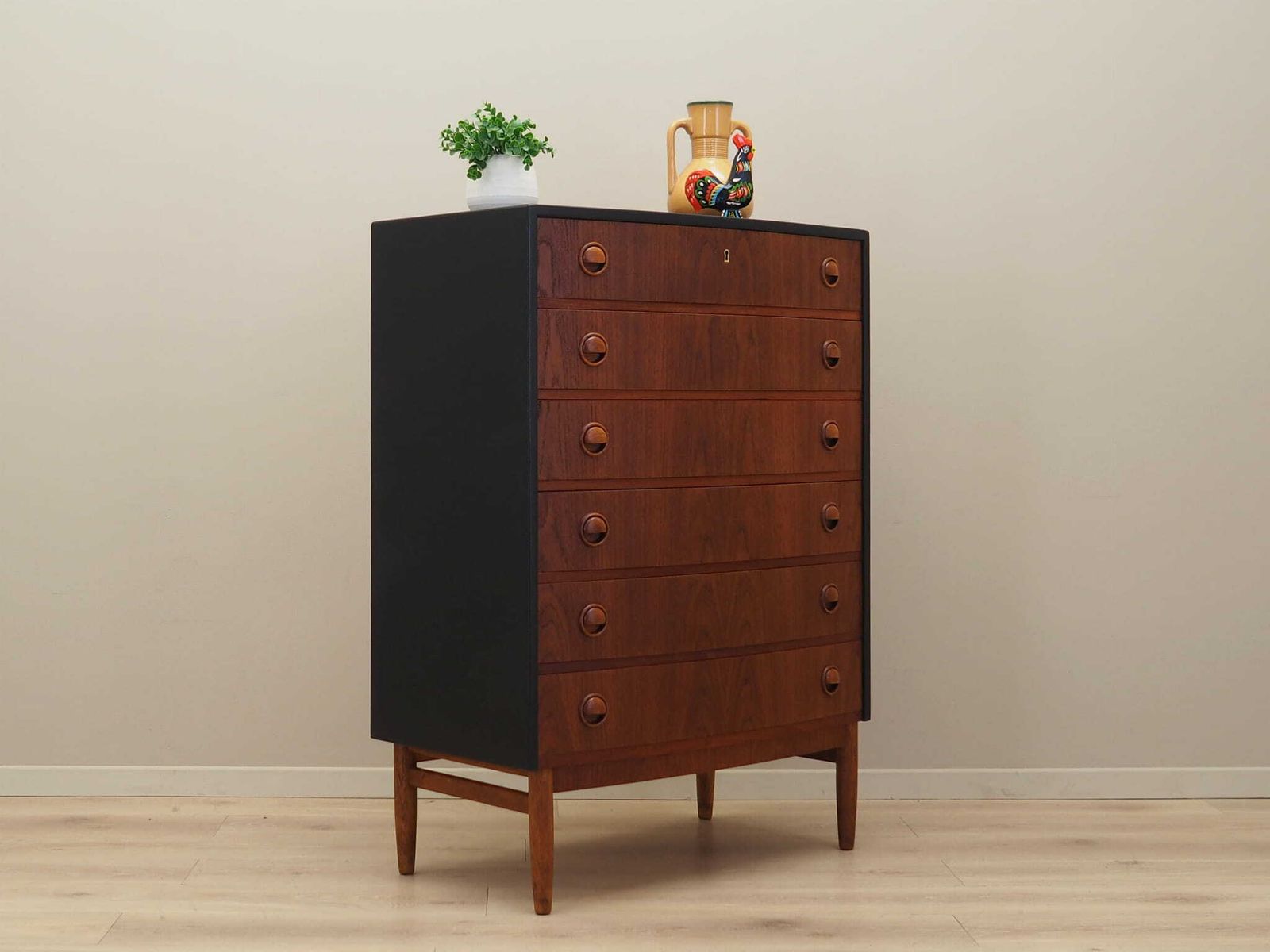Teak Chest Of Drawers, Danish Design, 1960s, Designer: Kai Kristiansen, Manufacturer: Feldballes Møbelfabrik photo 1609.0