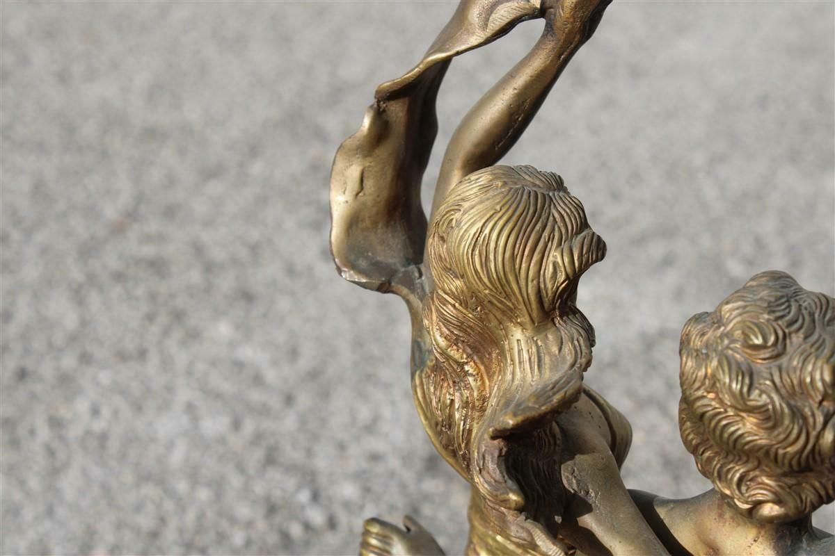 photo for sale Solid Bronze Figurative Allegorical Art Nouveau With Him And Her Italy 1910