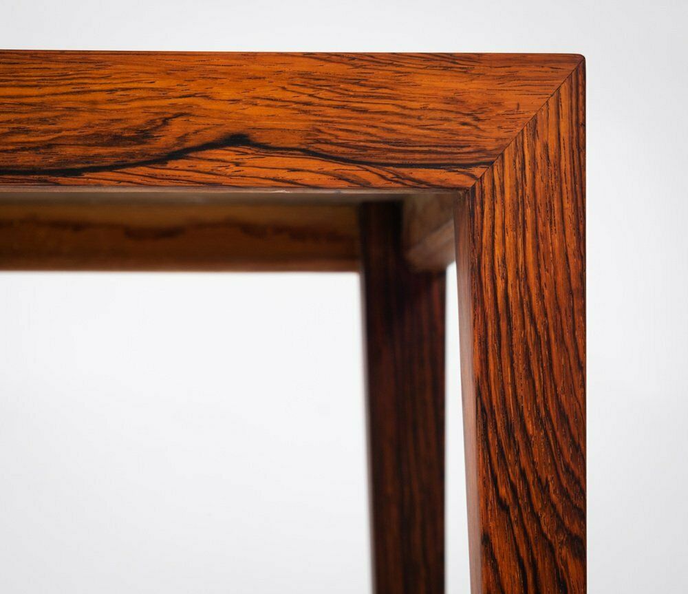 Danish Side Table In Rosewood By Severin Hansen For Haslev Møbelsnedkeri, 1950s photo vinterior