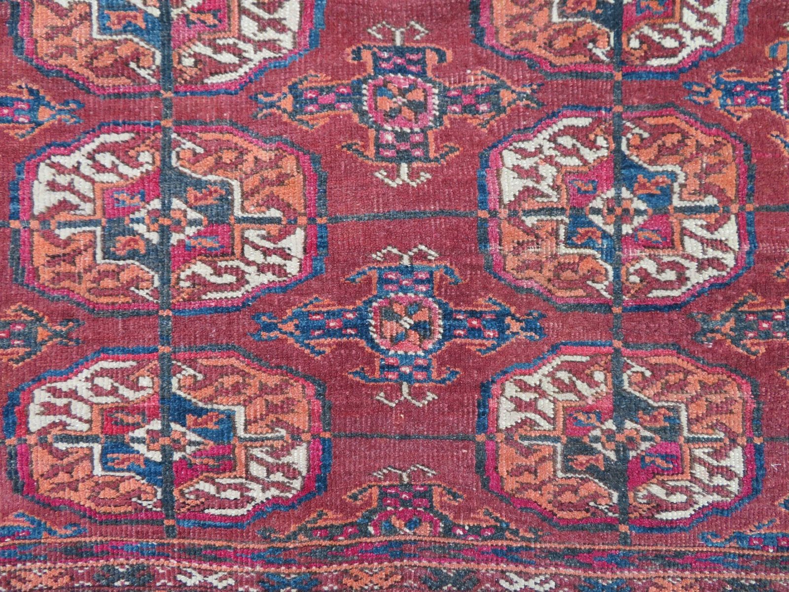 Antique Tekke Turkmen "Wedding Dowry" Rug. Circa 1880.135cm X 128cm. photo 599.0