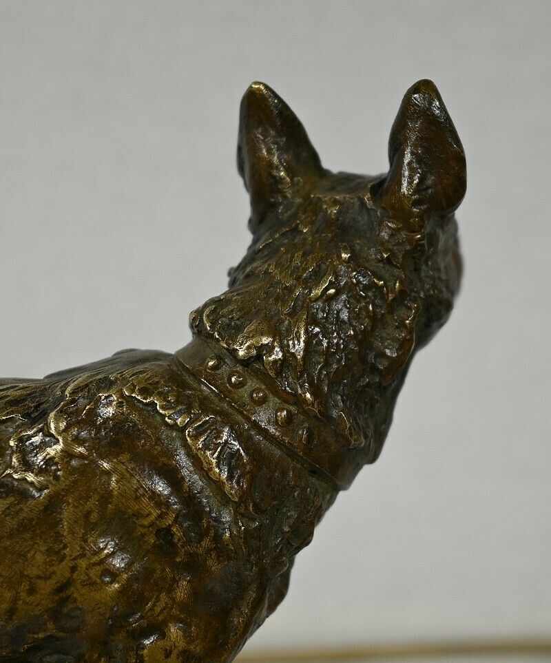 Art Bronze “The German Shepherd”, After Pa. Laplanche – Early 20th Century photo