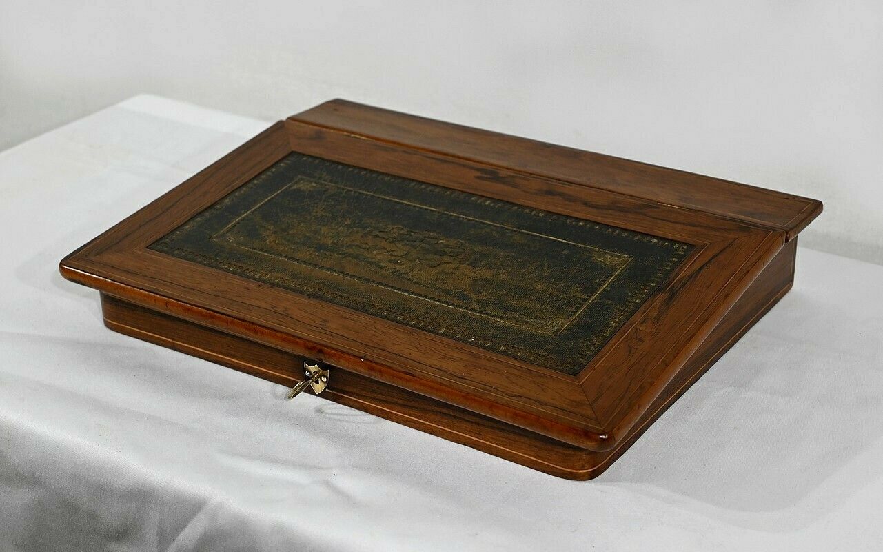Rosewood Travel Writing Case   2nd Half Of The 19th Century photo for sale