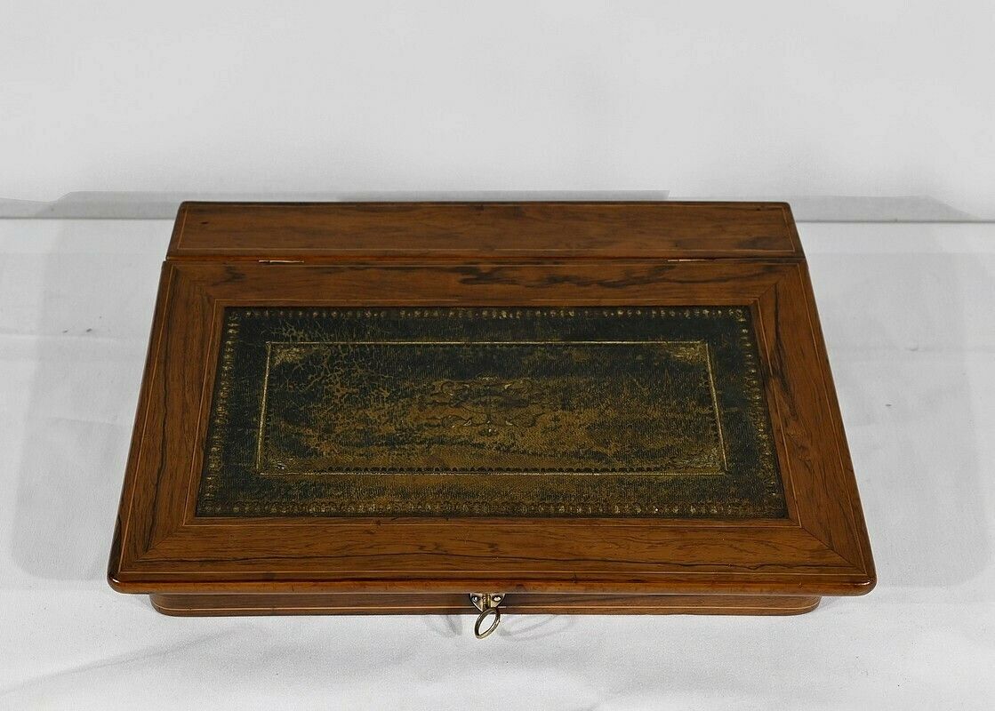 Rosewood Travel Writing Case   2nd Half Of The 19th Century photo Home Decor