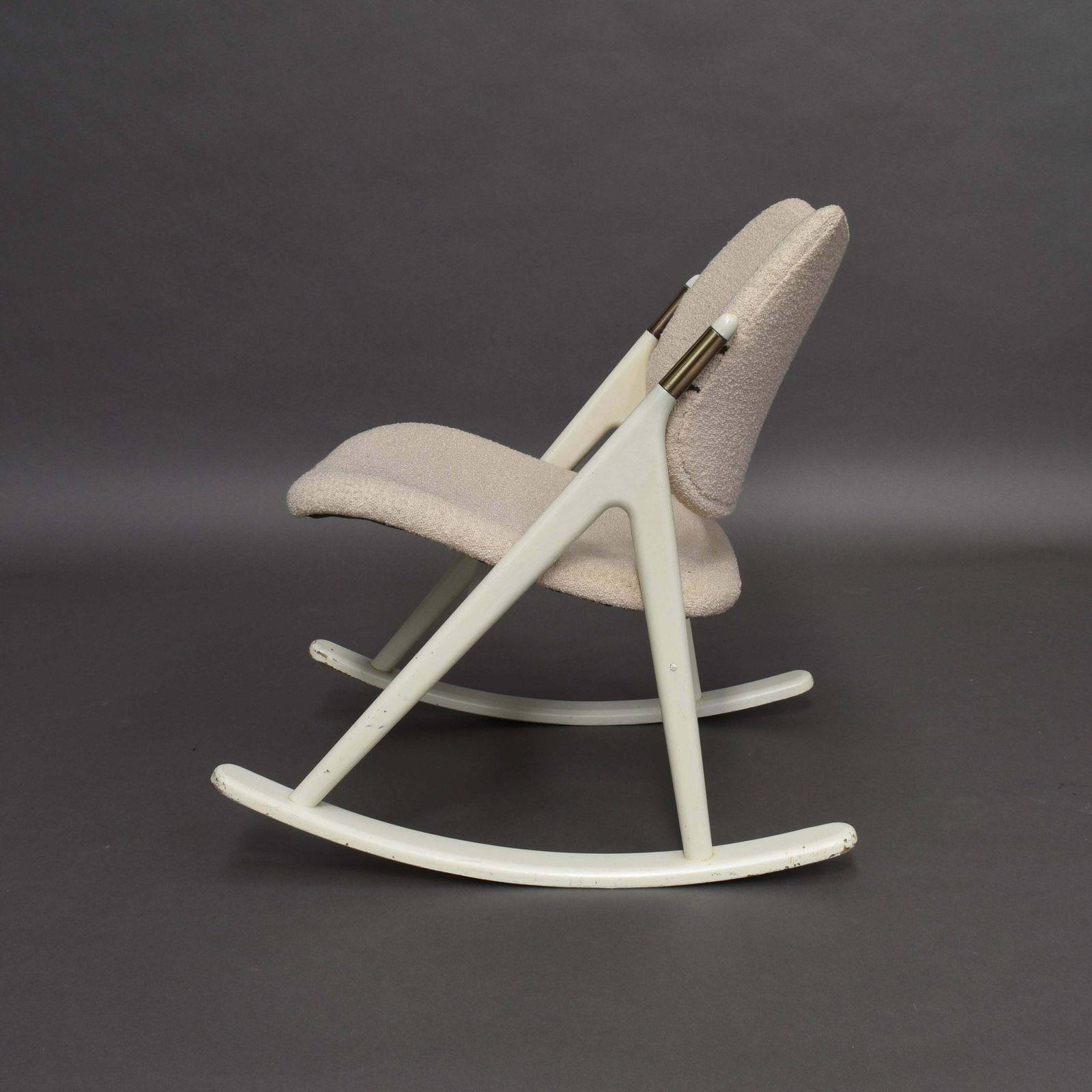 Olav Haug Rocking Chair By Elverum Møbel, Norway, Circa 1950 photo vintage