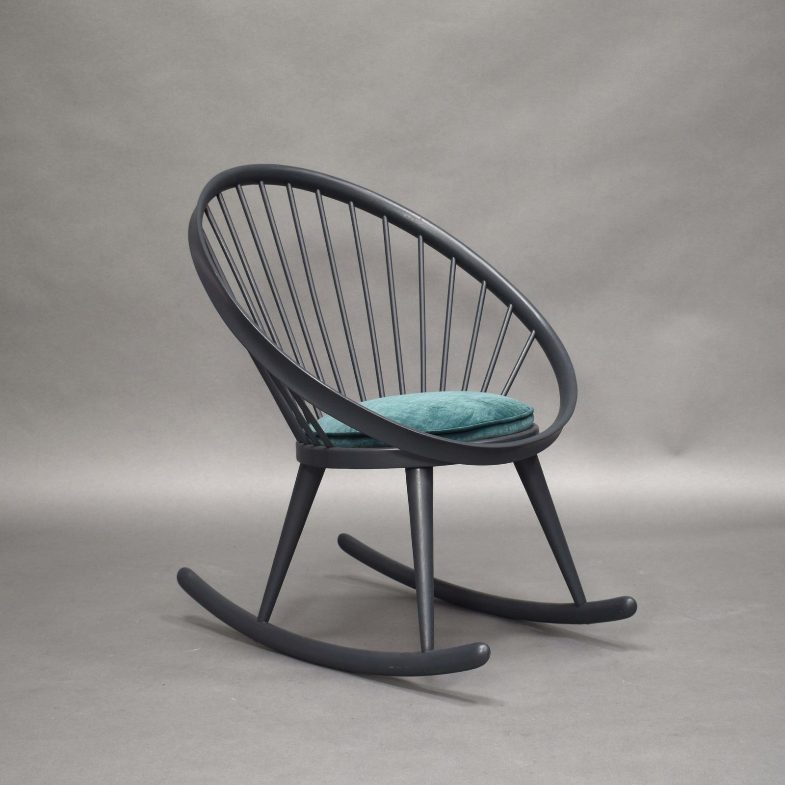 Yngve Ekström 'Circle' Rocking Chair, Sweden, Circa 1960 photo for sale