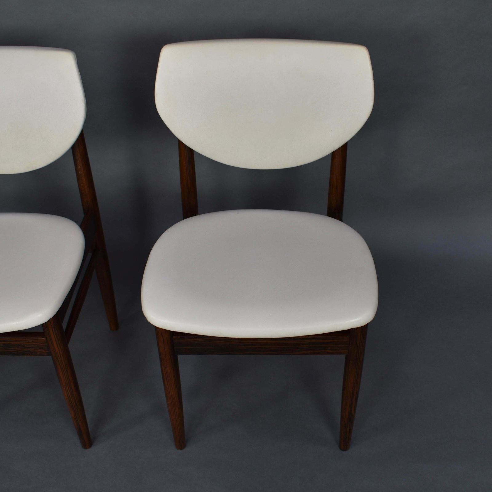 photo for sale Set Of Four Wenge Dining Room Chairs, Circa 1960