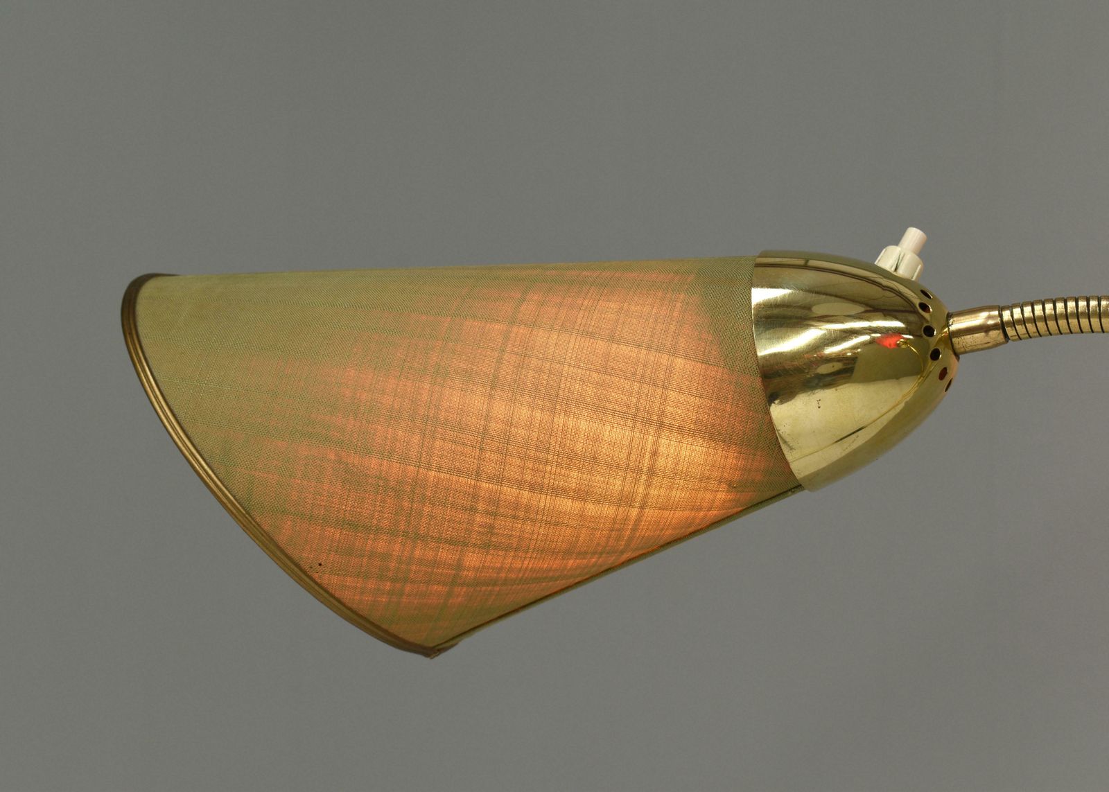 5150.08 Sophisticated And Elegant Brass Triennale Floor Lamp Italy, Circa 1950 photo