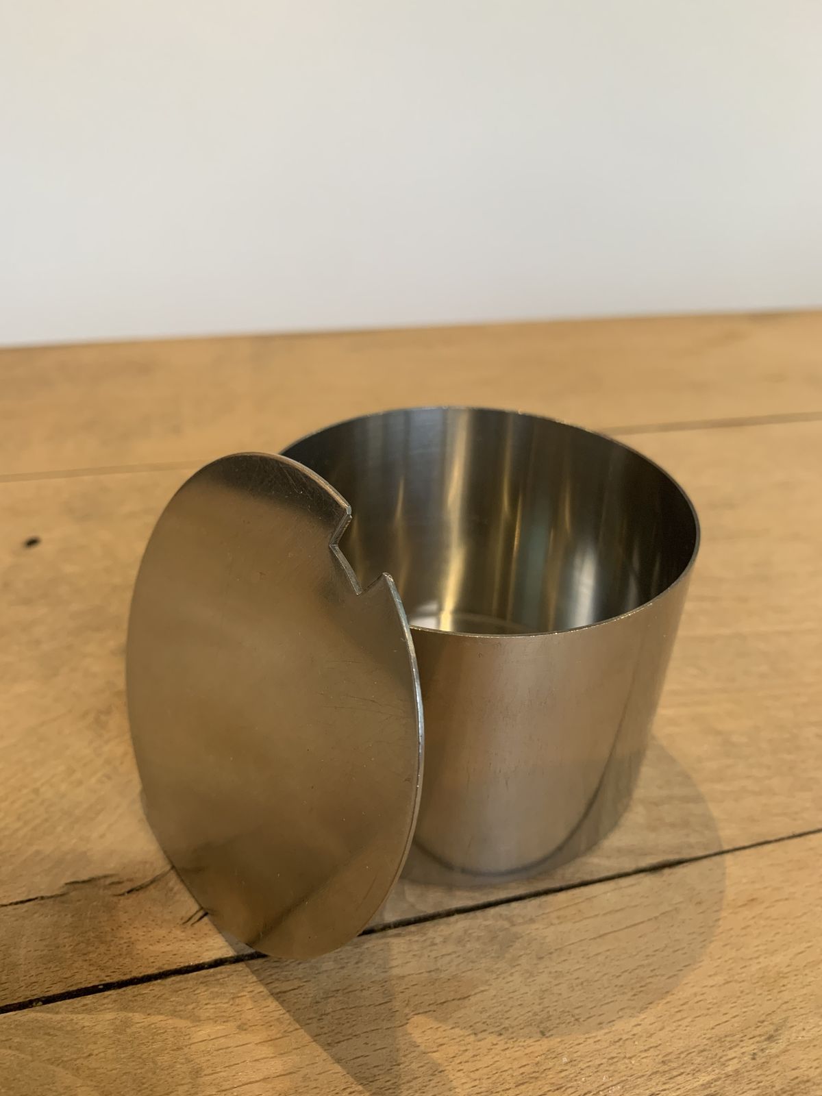 photo for sale 4 Piece Cylinda Line Stainless Steel Tea Set Designed By Arne Jacobsen For Stelton Of Denmark