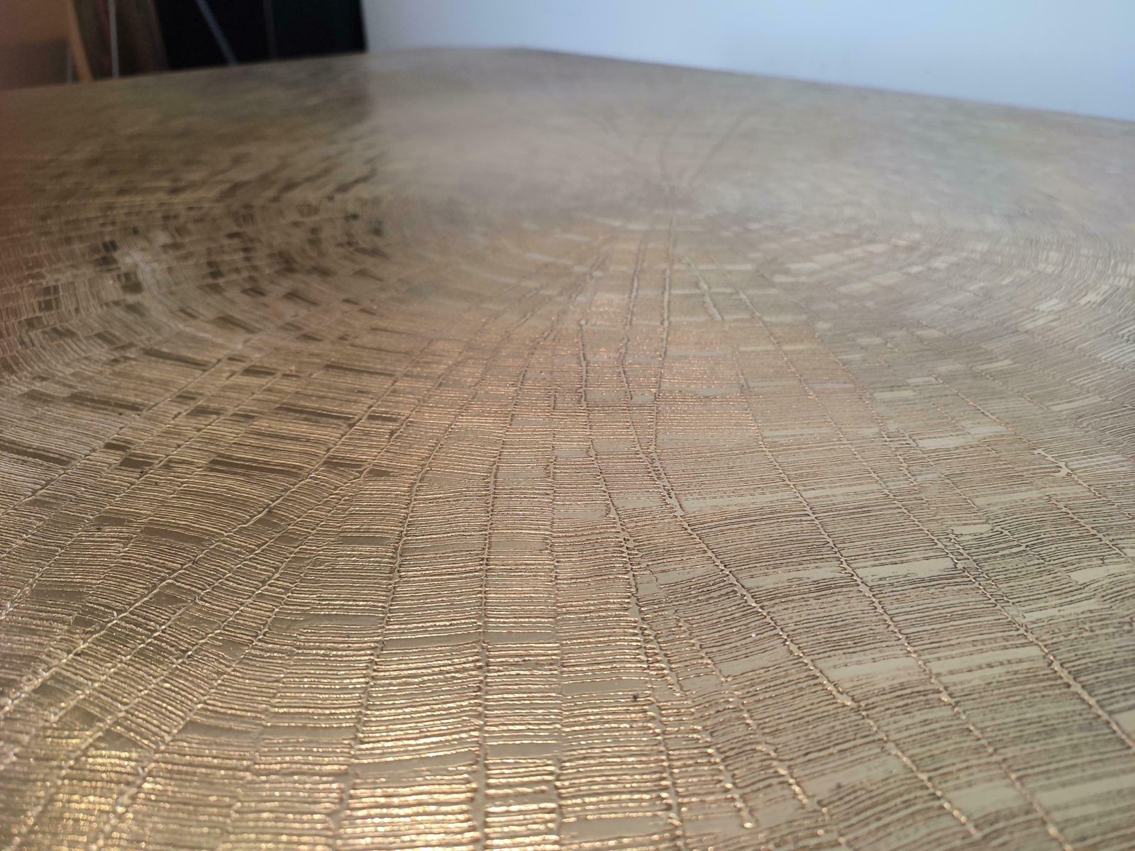 Brass Etched Dining/ Desk Table By "Georges Mathias" photo 15809.0