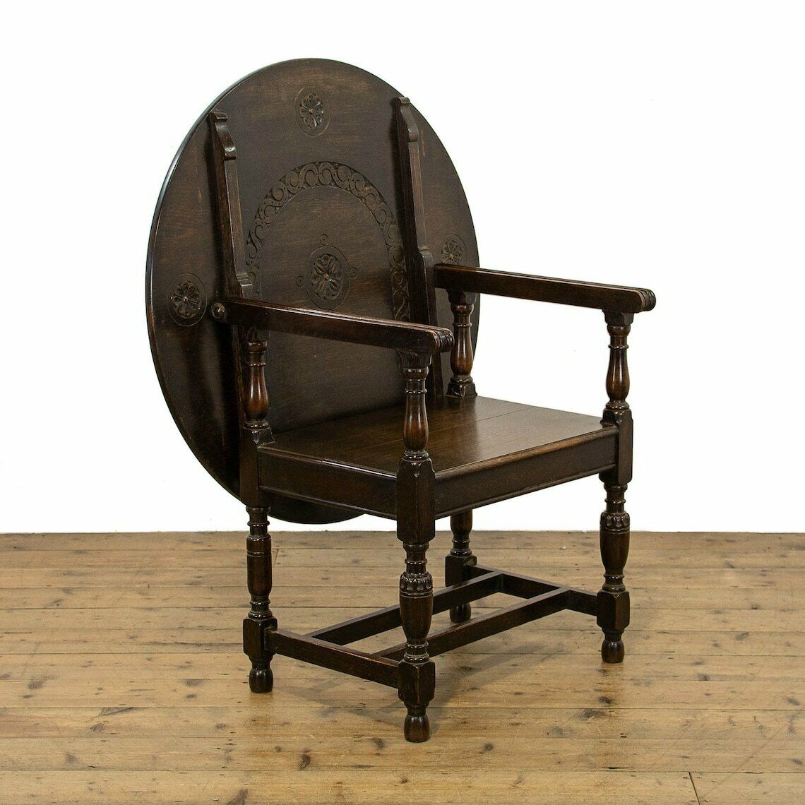 Antique Oak Monks Bench