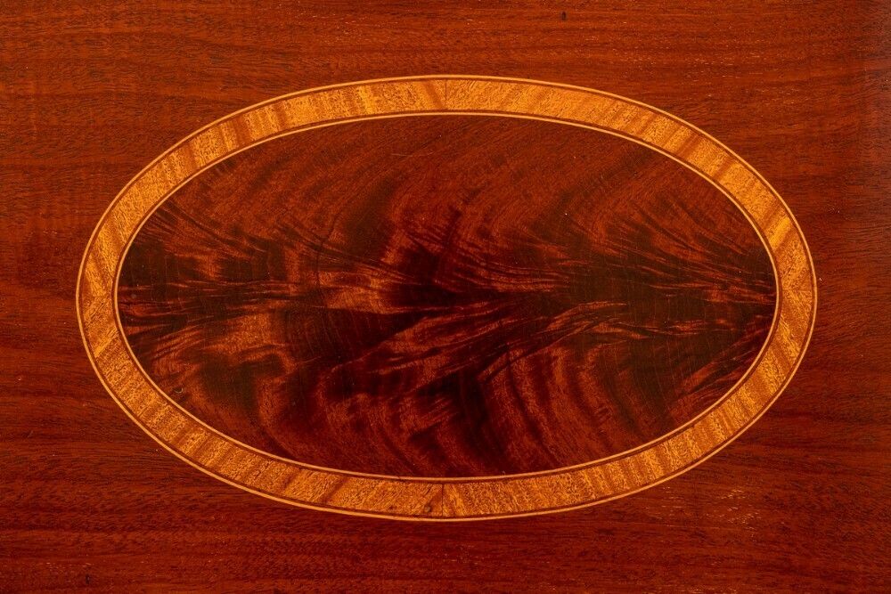 Regency Revival Bureau Ladies Desk Mahogany Inlay 1890 photo for sale
