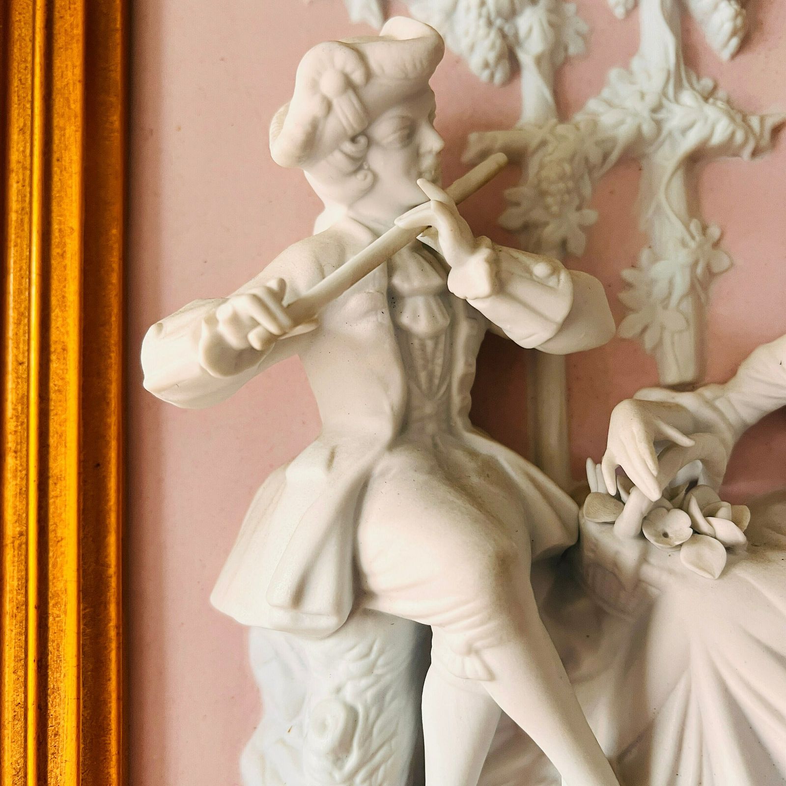 Antique Alt Meissen Art Rococo Style Portrait Porcelain Figurine, Made In Dresden Germany, Cca 1930 photo 938.0