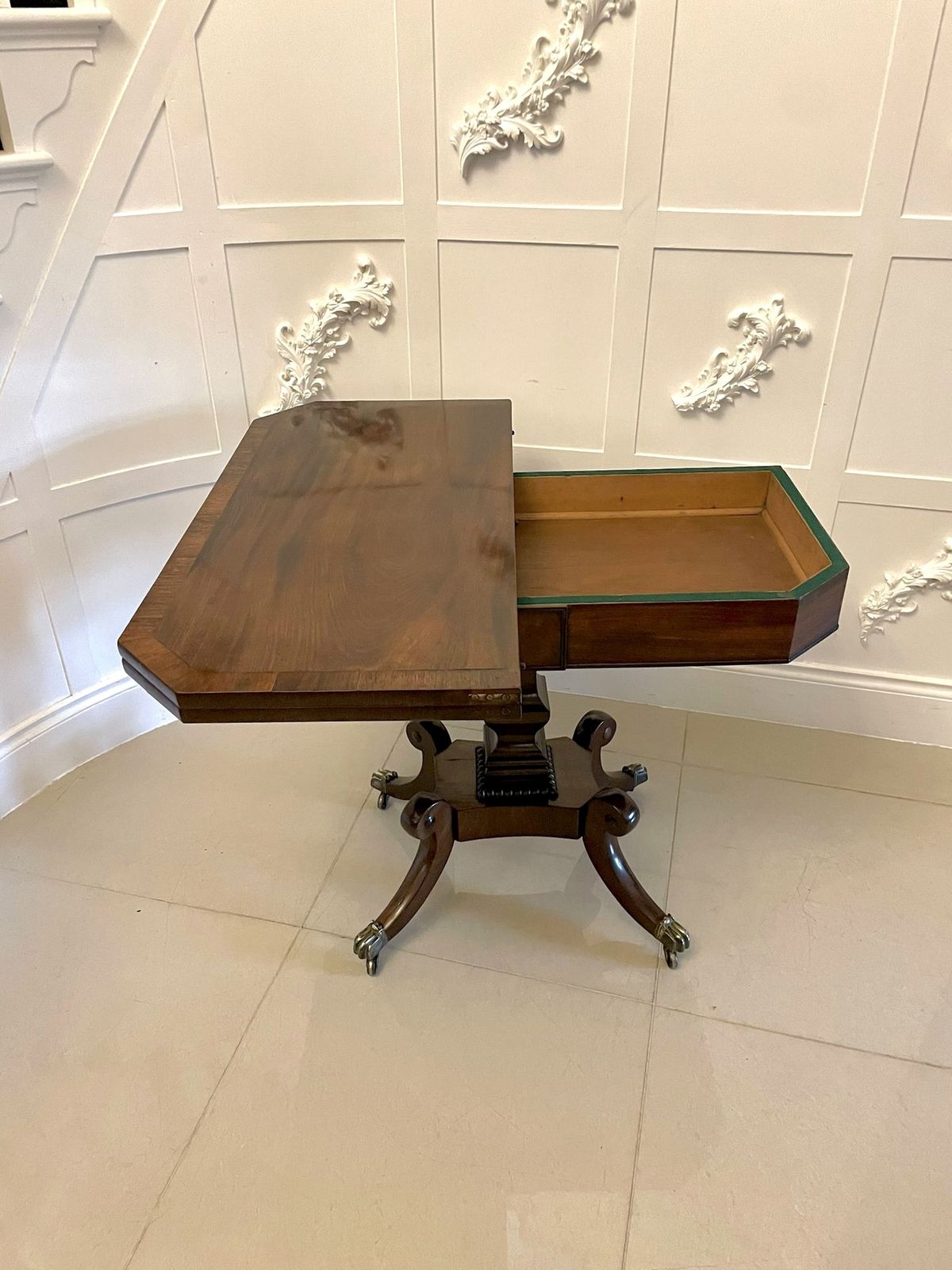 Superb Quality Antique 19th Century Mahogany Card Table photo vinterior