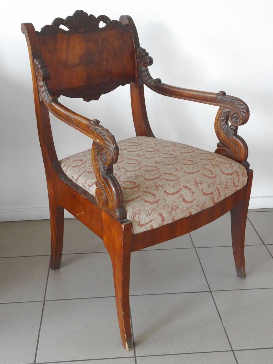 Mahogany Chair. Russia, H92x58x59 Cm