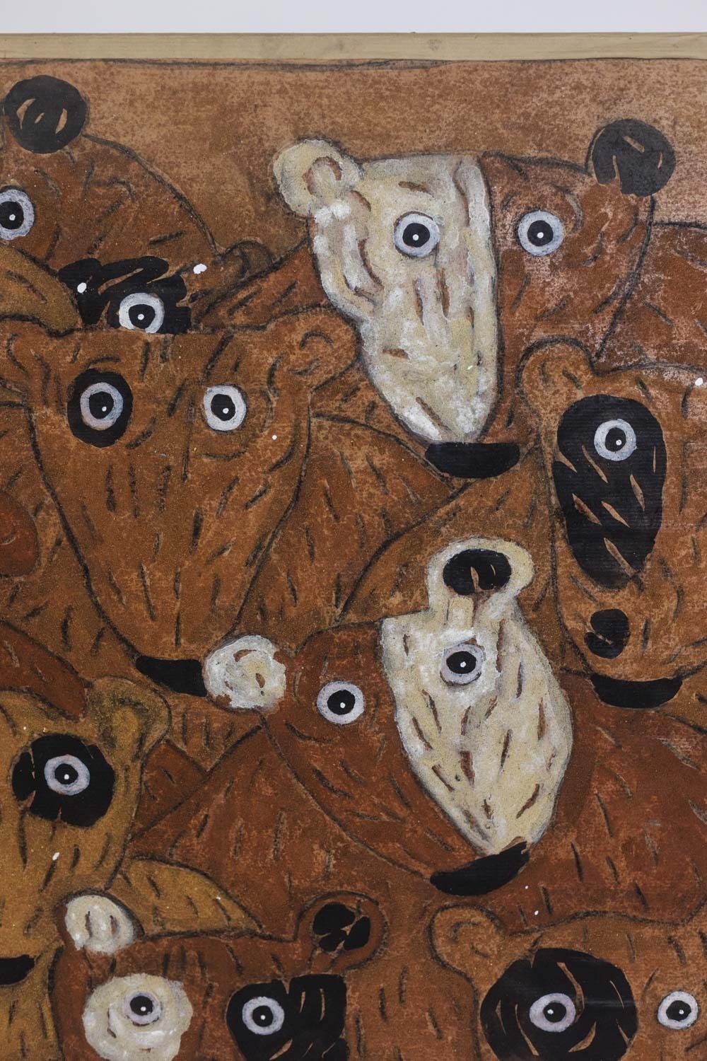 Hervé Maury, Painting Depicting Bears, Contemporary Work photo Art