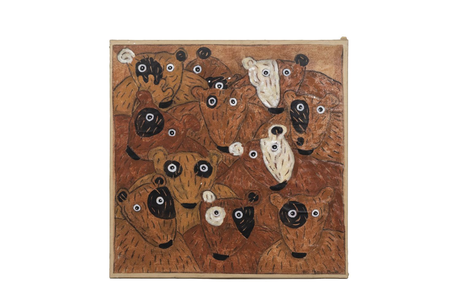 Hervé Maury, Painting Depicting Bears, Contemporary Work