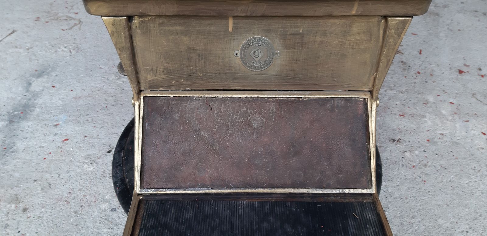 Very Old French Barber's Chair From 1900 By Corno photo furniture