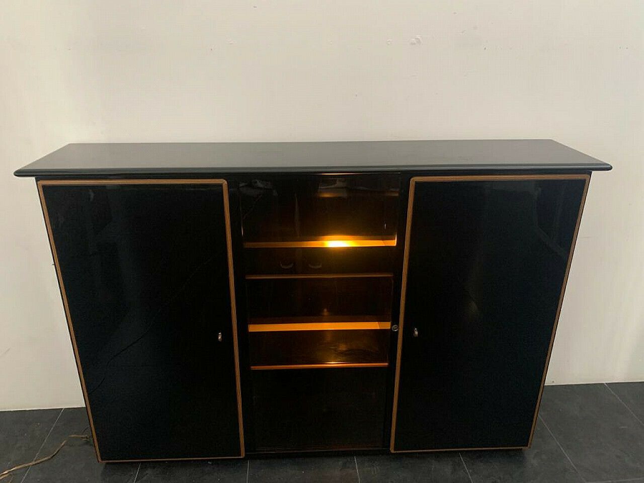 photo buy Lacquered Sideboard With Moulded Wood By Pierre Cardin, 1960s