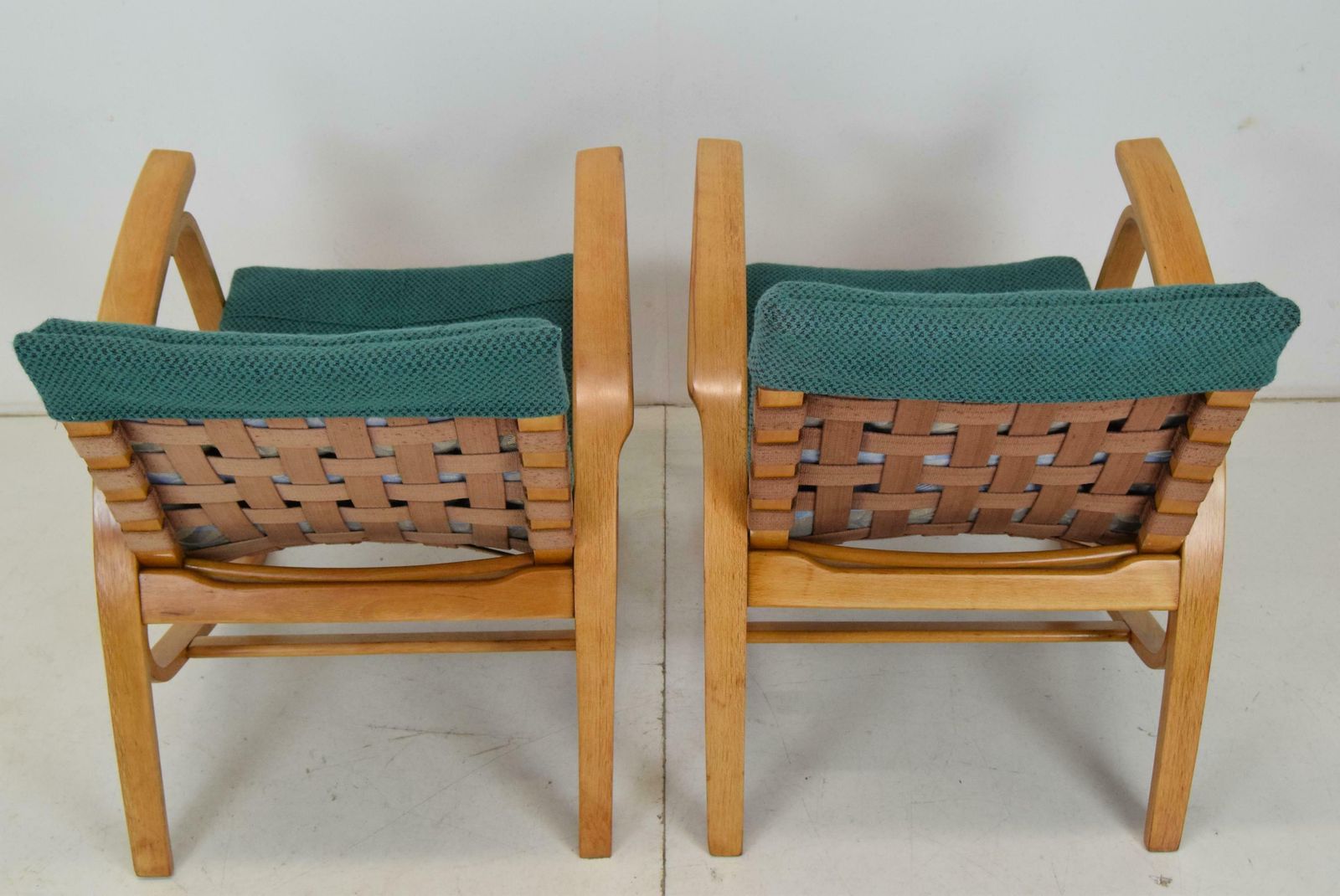 Pair Of Bent Beechwood Armchairs,Design Jan Vaněk,1930's. photo buy