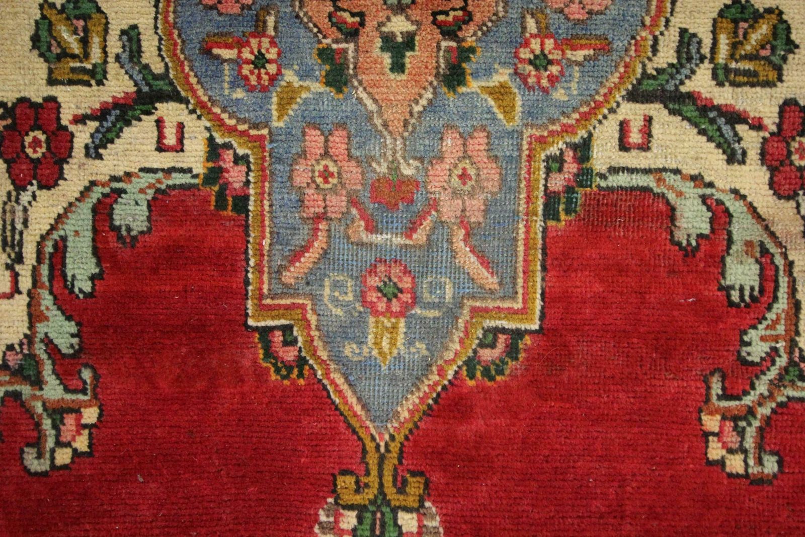 photo buy Traditional Carpet Handwoven Wool Rug Large Floral Red Living Room Rug