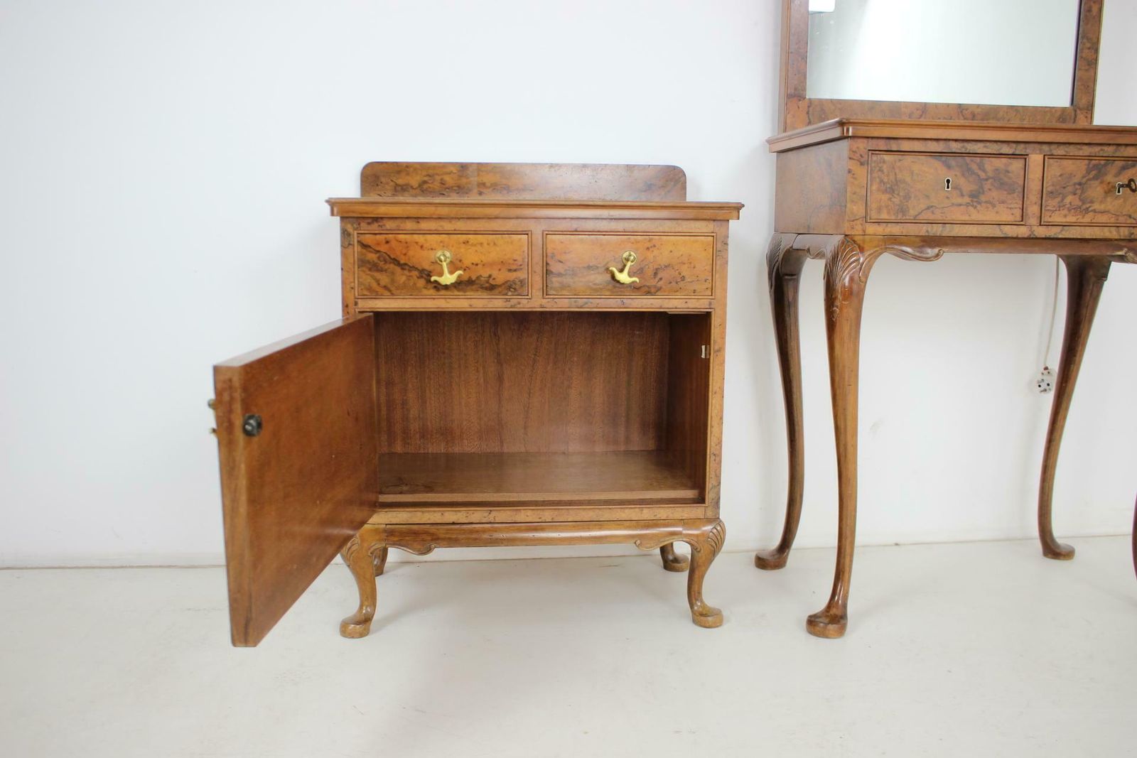 1920, Antique Makeup Vanity With Cabinet, Czechoslovakia photo vinterior