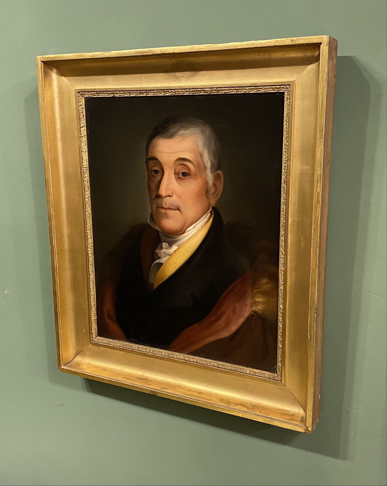 Oil Painting   19th Century Portrait Of A Masonic Gentleman photo for sale