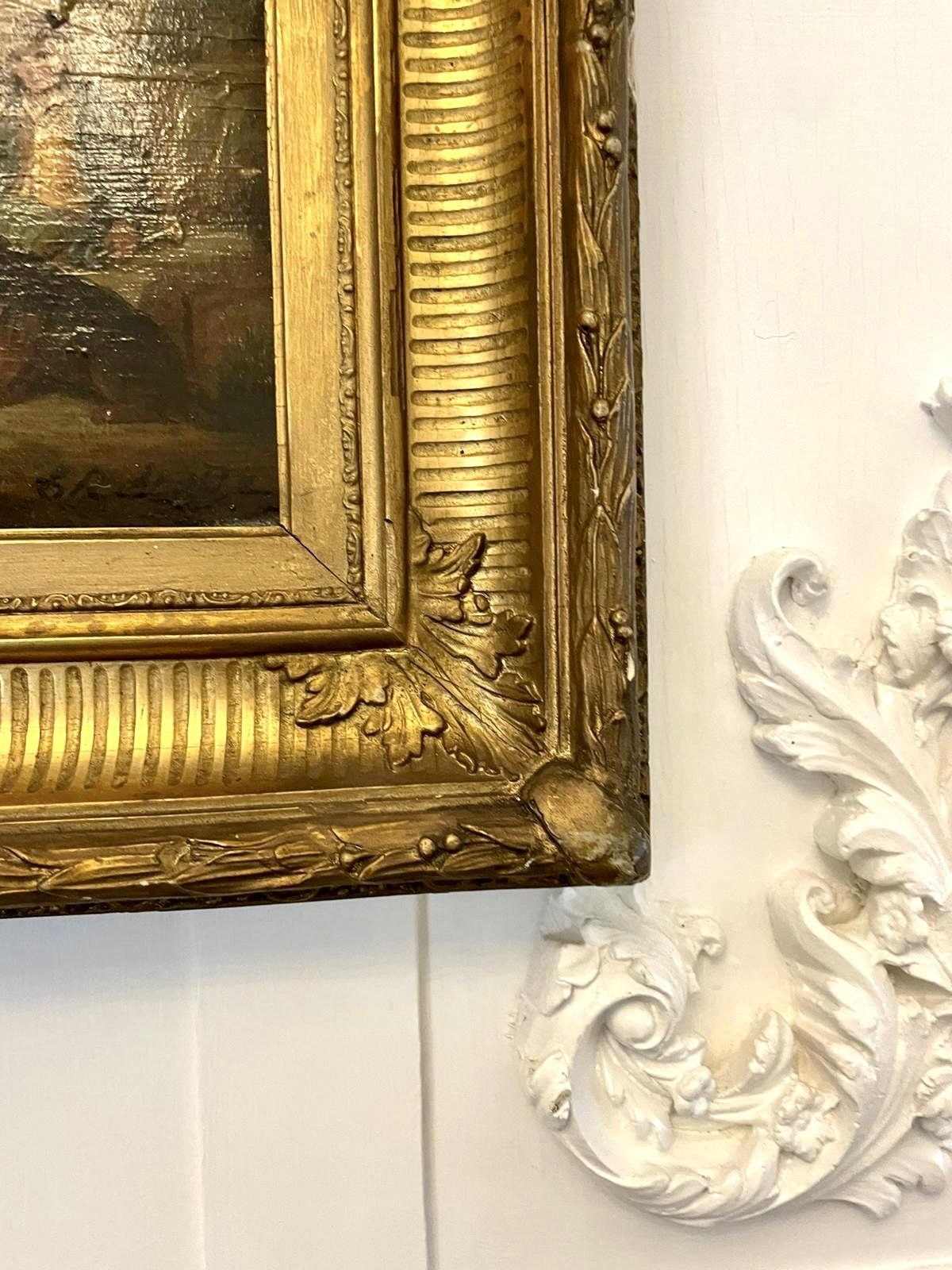 Antique Quality Oil Painting By C R Breytle photo vinterior