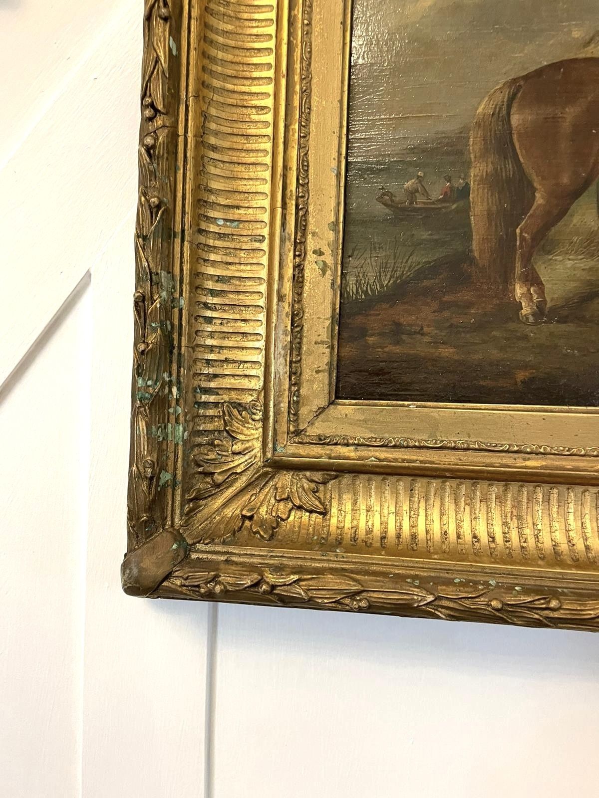 photo vinterior Antique Quality Oil Painting By C R Breytle