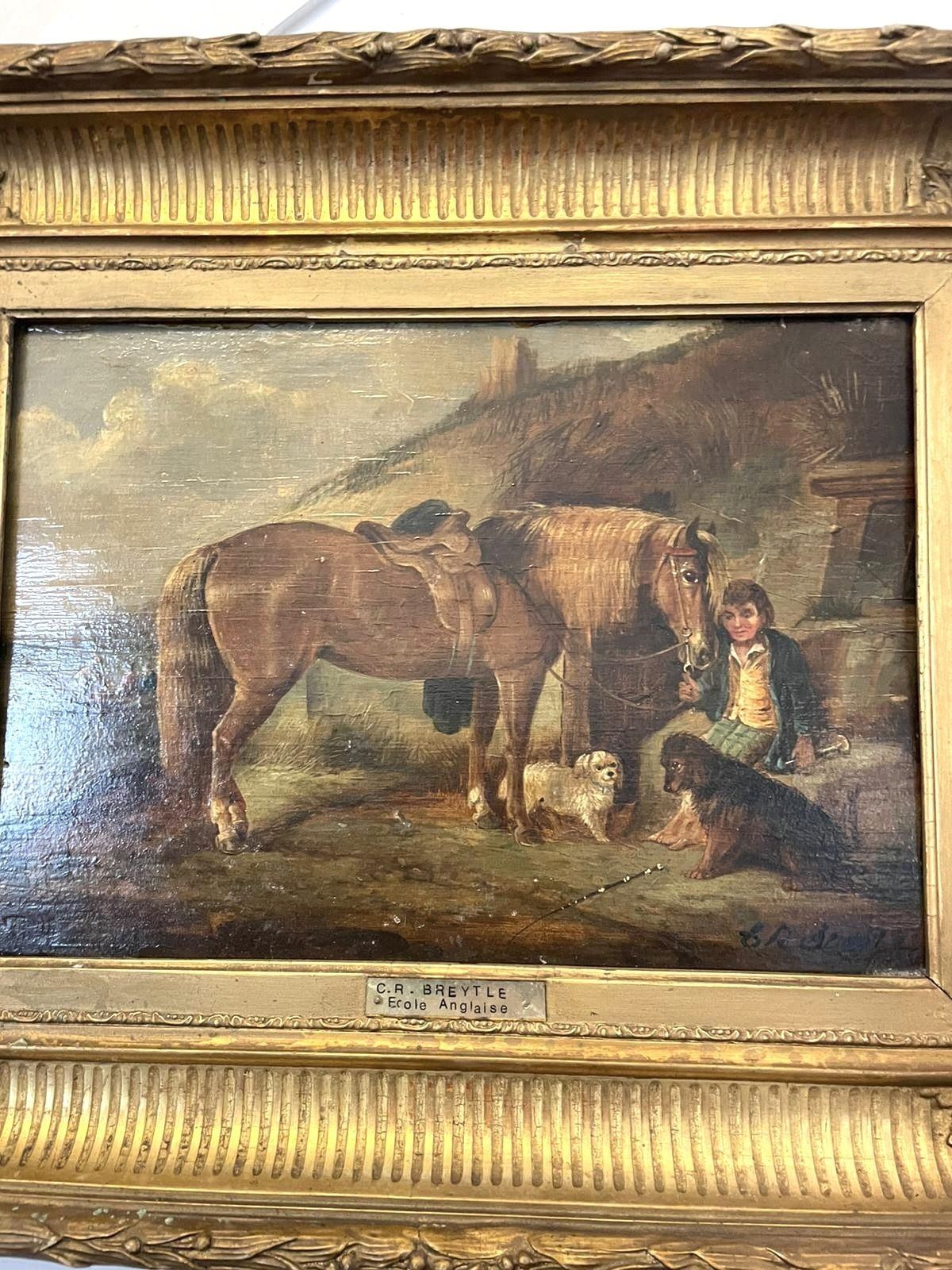 photo buy Antique Quality Oil Painting By C R Breytle