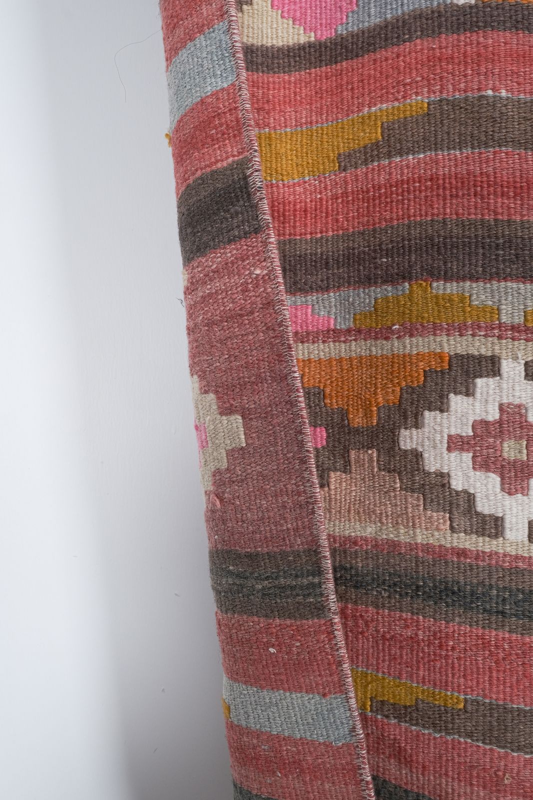 photo furniture Vintage Geometric Pastel Turkish Kilim Runner Rug   Stair