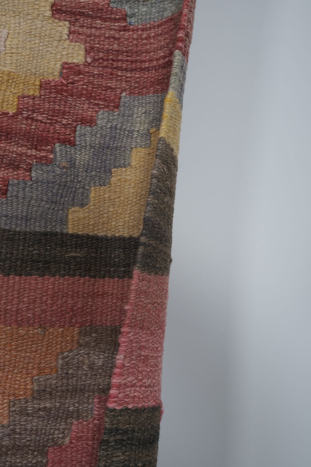 Tribal Flat Woven Turkish Striped Kilim Runner 2'6'' X 20'6'' photo for sale
