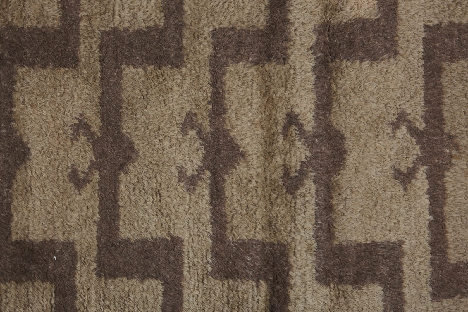 Vintage Brown Shaggy Turkish Tulu Runner photo furniture