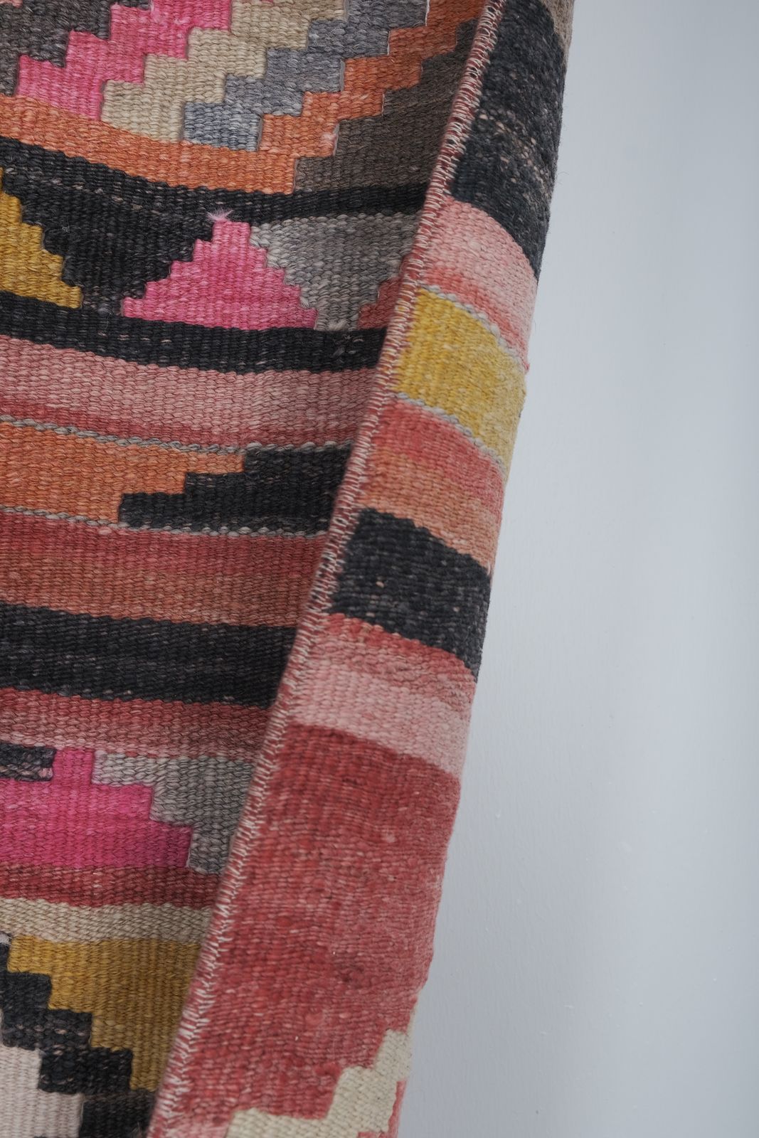 1960s Turkish Stair Kilim Runner 2'4'' X 22'11'' photo vintage