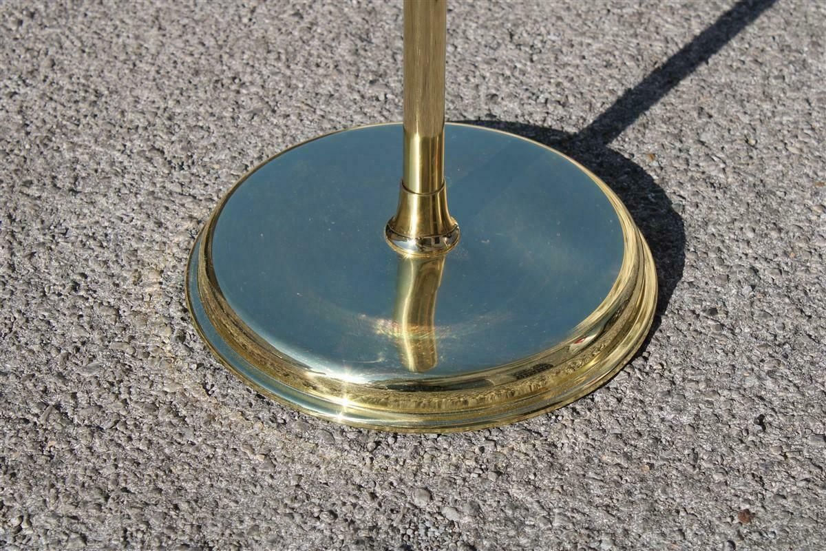 Round Italian Gueridon Made In Italy 1970 Brass And Glass photo vinterior