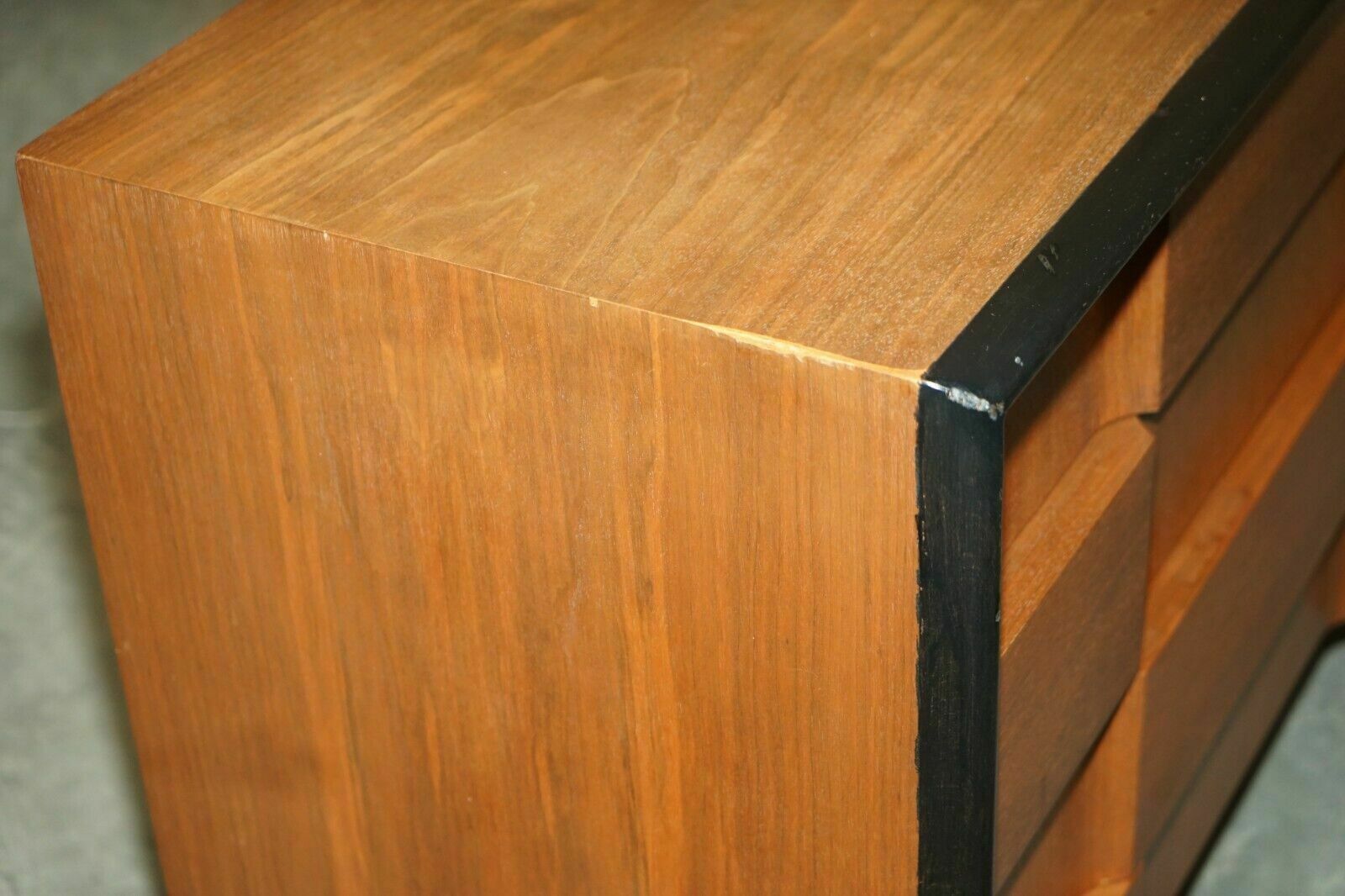 Furniture Rare Mid Century Modern Edmond J Spence Checkerboard Sideboard Chest Of Drawers photo