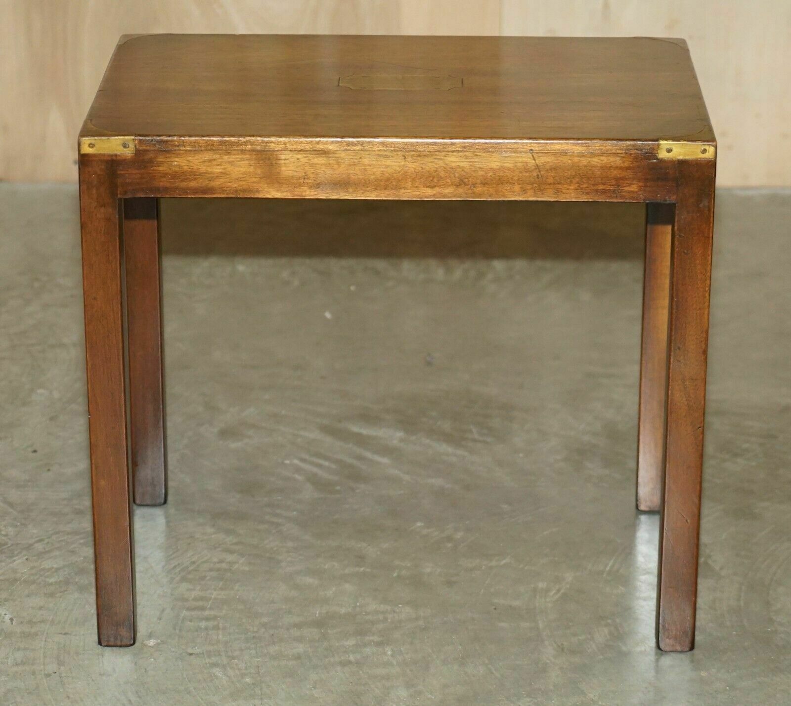 Lovely Harrods Kennedy Coffee & Side Table Nest Of Tables Military Campaign photo vinterior