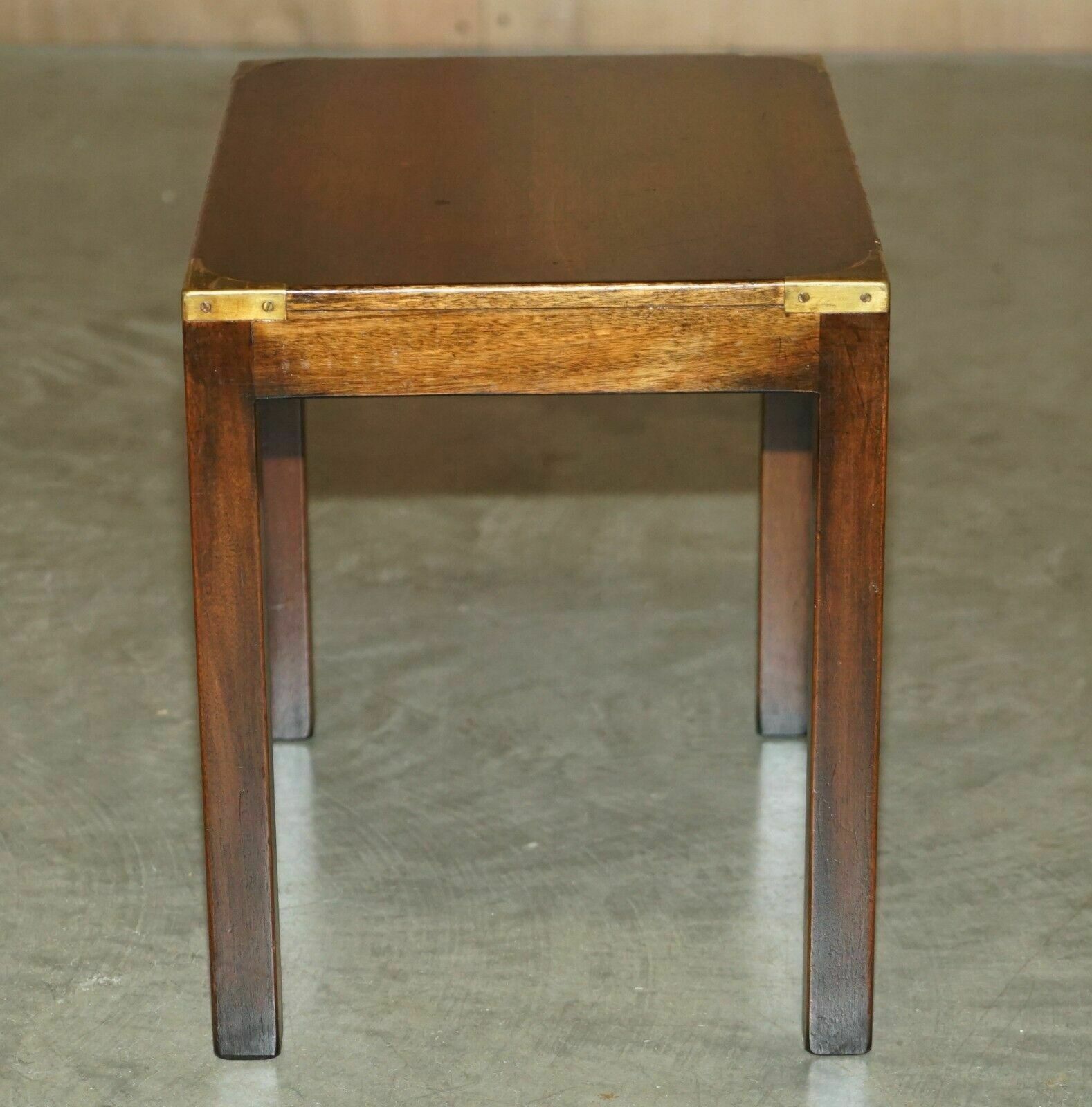 photo vintage Lovely Harrods Kennedy Coffee & Side Table Nest Of Tables Military Campaign