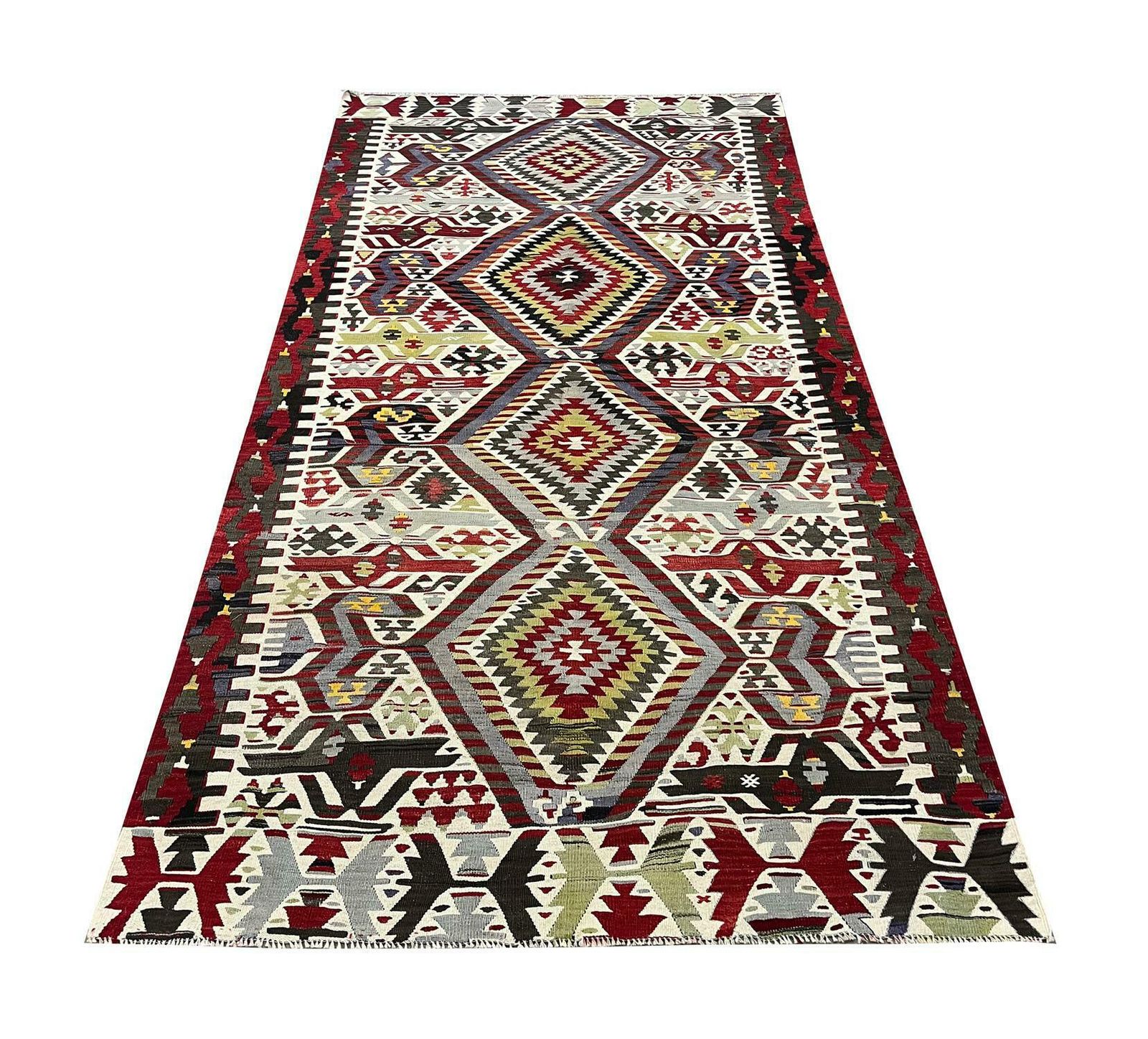 Geometric Kilim Rug Antique Traditional Handmade Carpet Area Rug photo furniture