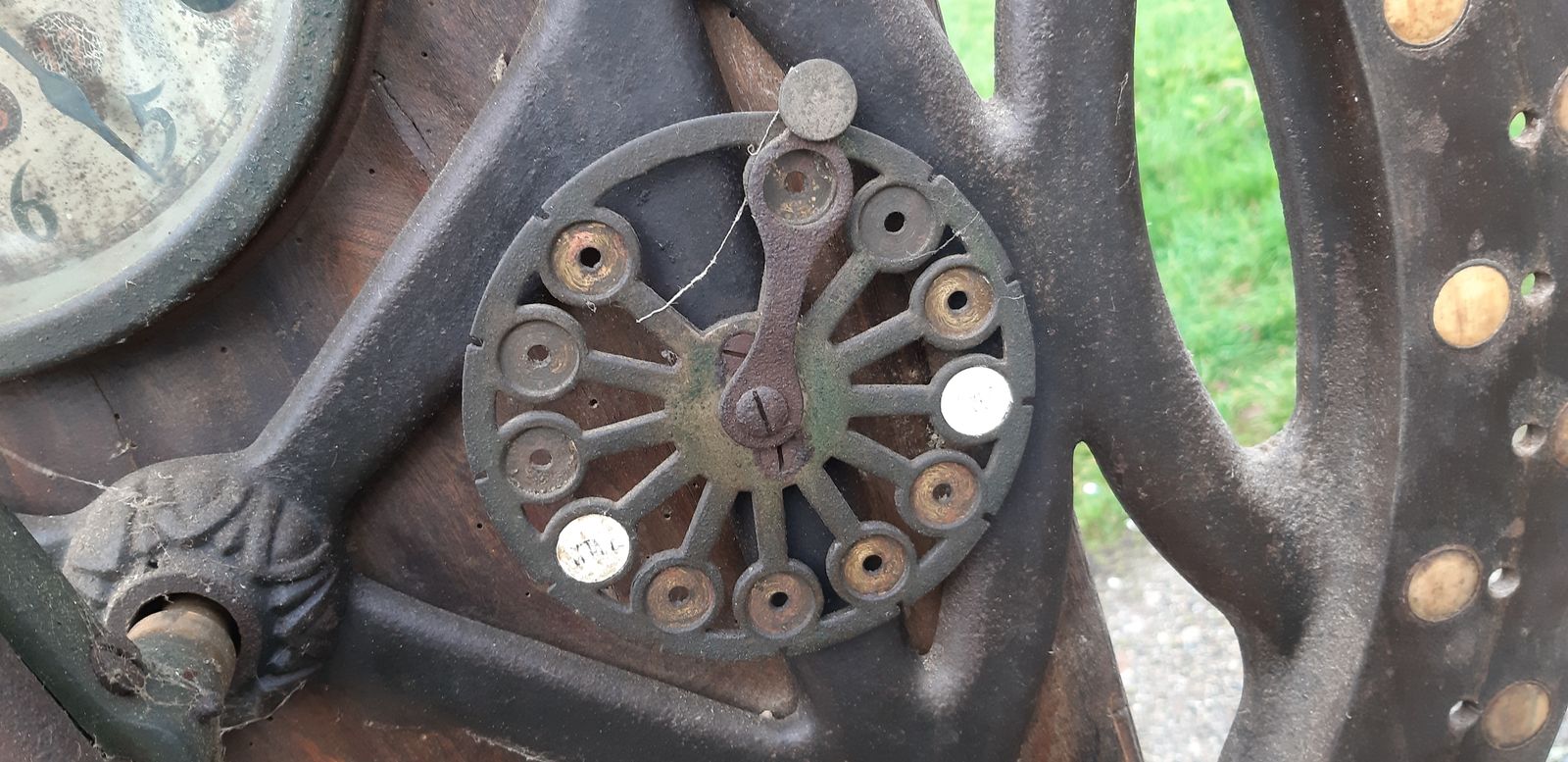 Itr 1911 Factory Clock, 1910s, Cast Iron photo Home Decor