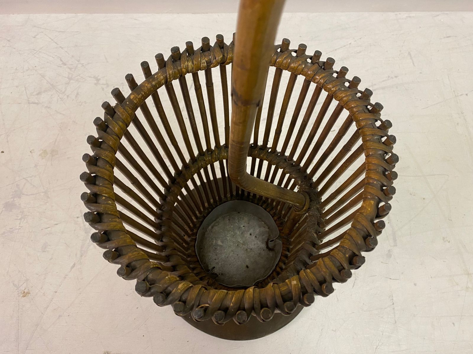 photo furniture 1960s Italian Bamboo Umbrella Stand