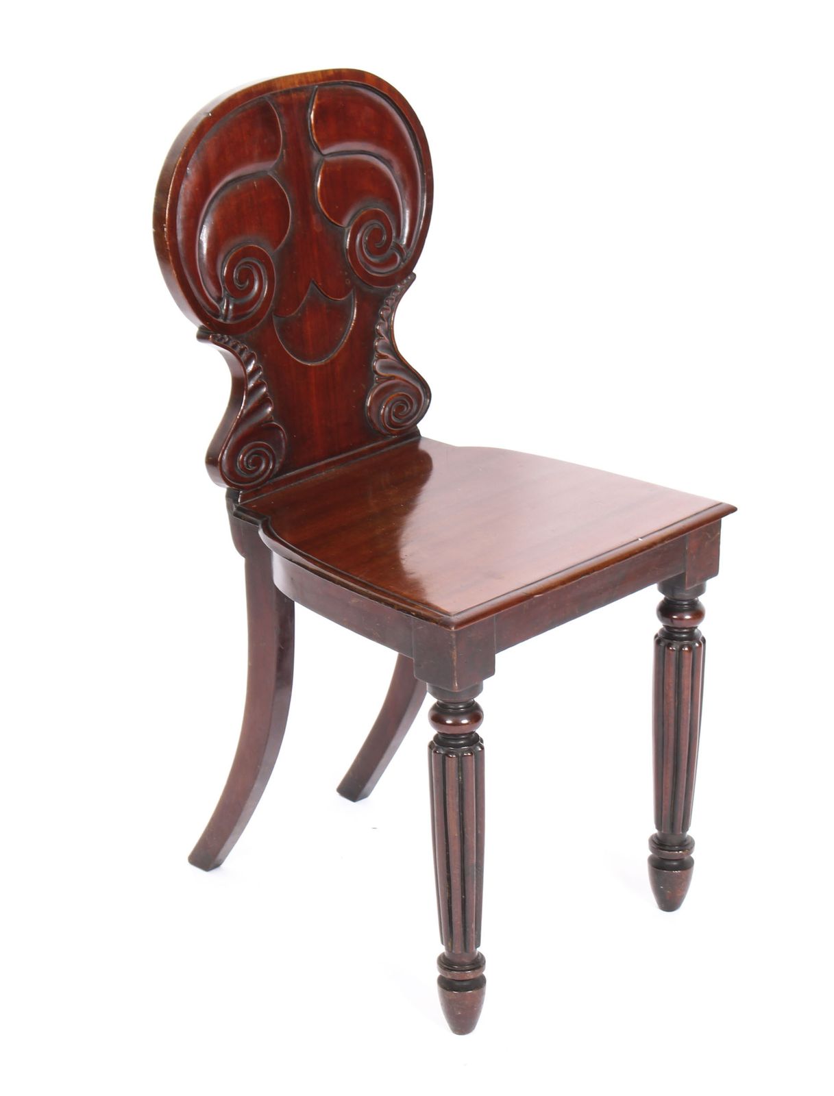 Antique Pair Regency Mahogany Hall Chairs By Gilllows C1820 19th Century photo furniture