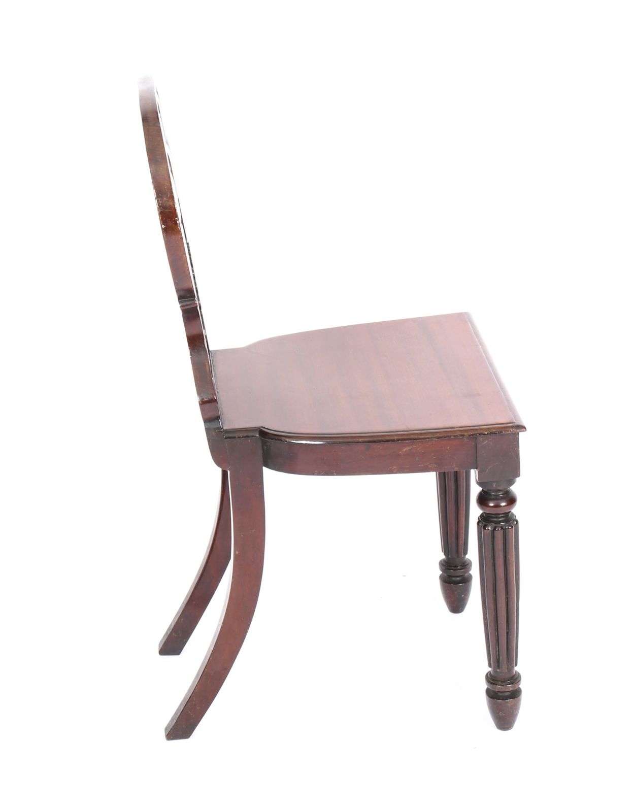 Antique Pair Regency Mahogany Hall Chairs By Gilllows C1820 19th Century photo Furniture